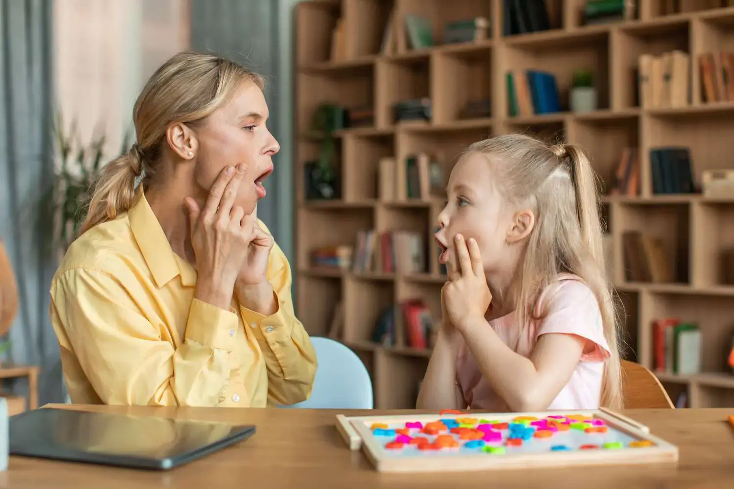 Child receiving speech therapy in Coimbatore
